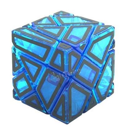 Imagen de FangCun Ghost 3x3x3 Base transparente azul stickers huecos